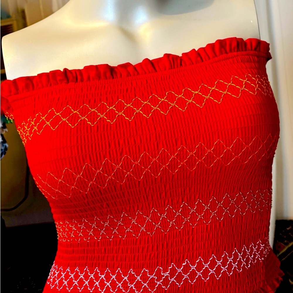 NWT Rue21:  Red Bodycon Strapless top